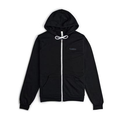 Tembo Zip-Up Hoodie (Charcoal Logo)